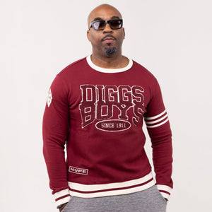 Kappa Alpha Psi "DIGGS BOYS" Chenille Sweater Crimson Winters Industries by Fully Promoted Mesquite