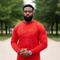 Kappa Alpha Psi Red on Red Crewneck Sweater Winters Industries