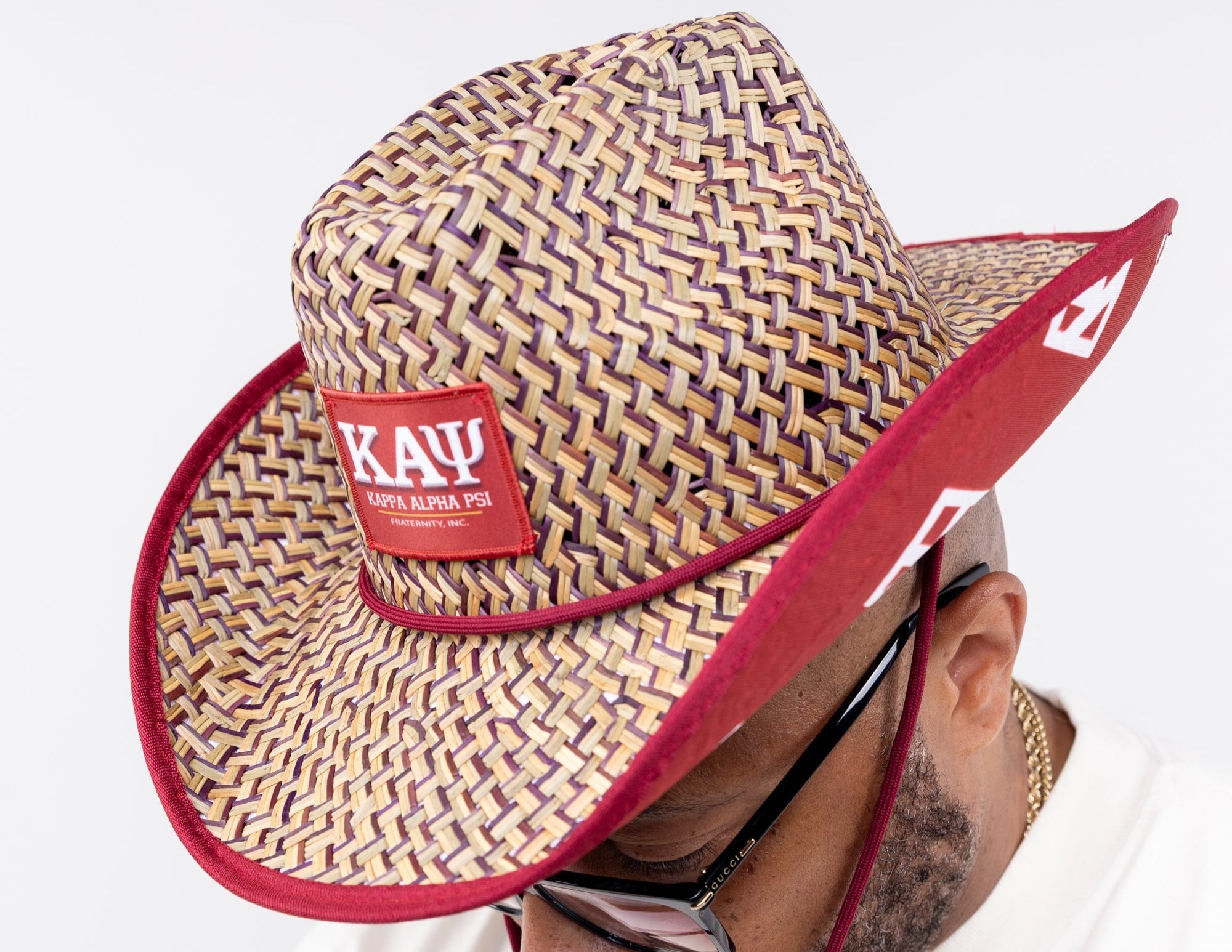 Kappa Alpha Psi Straw Cowboy Hat with Strap Winters Industries