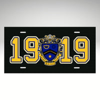 Kappa Kappa Psi Car Tag Winters Industries Black