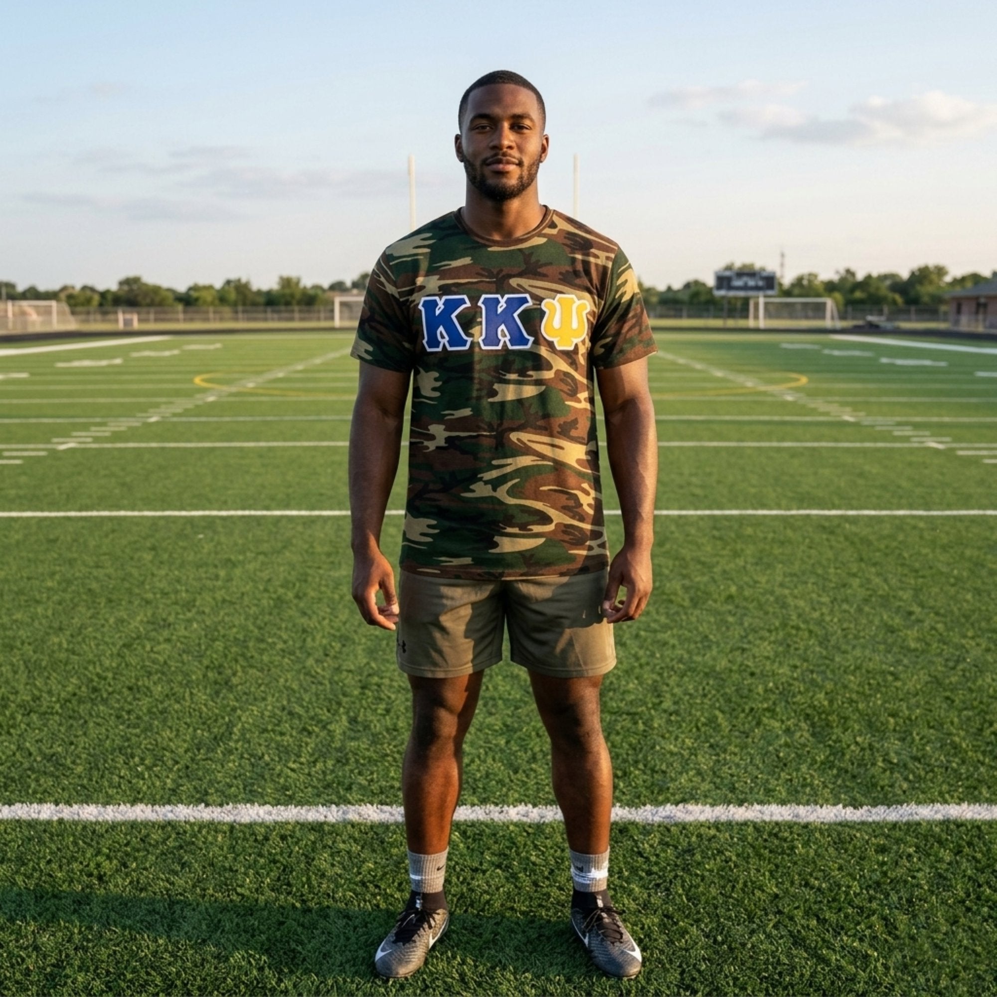 Kappa Kappa Psi Letters Camouflage T-Shirt Winters Industries