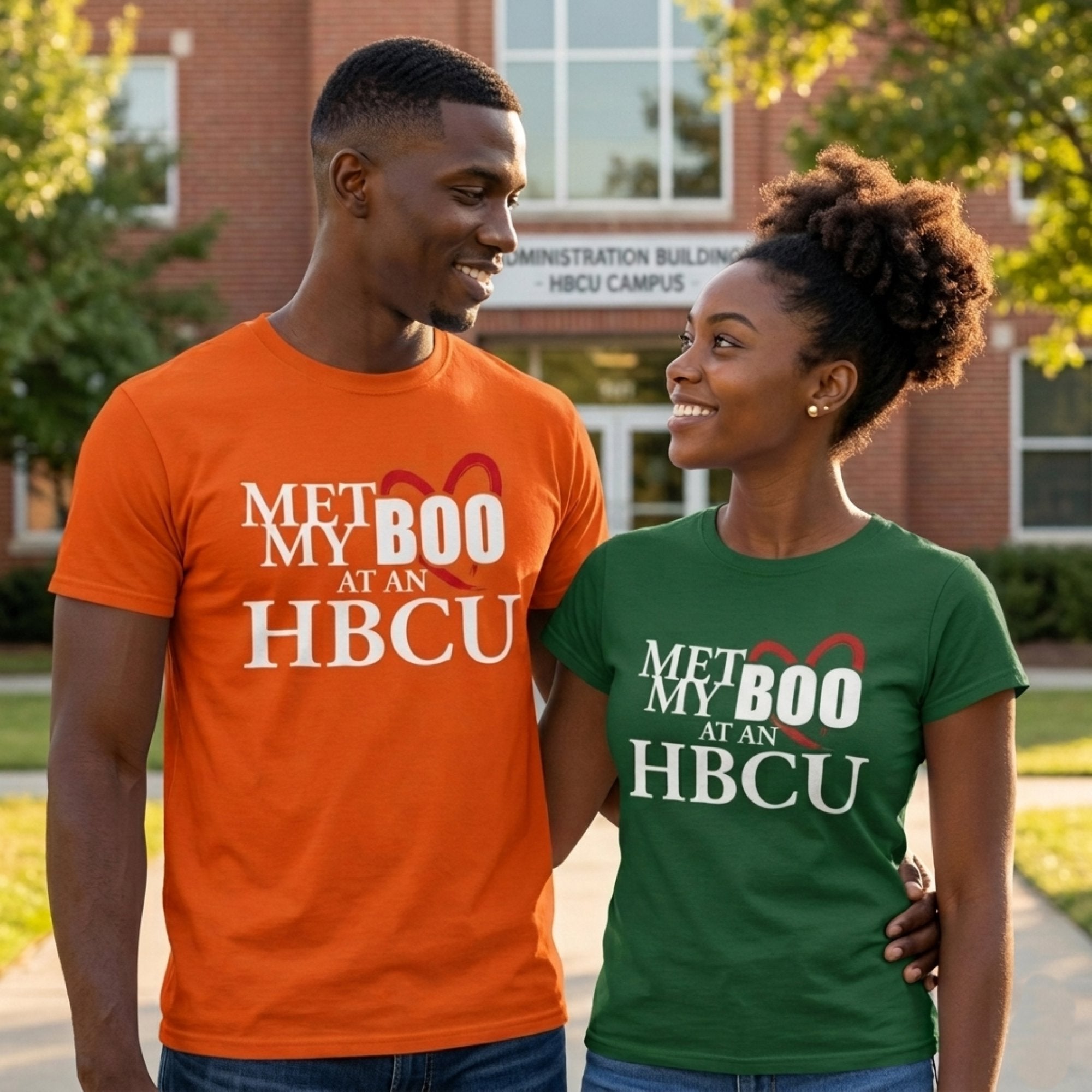 Met My Boo at an HBCU Tee/Sweatshirt Winters Industries by Fully Promoted Mesquite S GREEN SWEATSHIRT