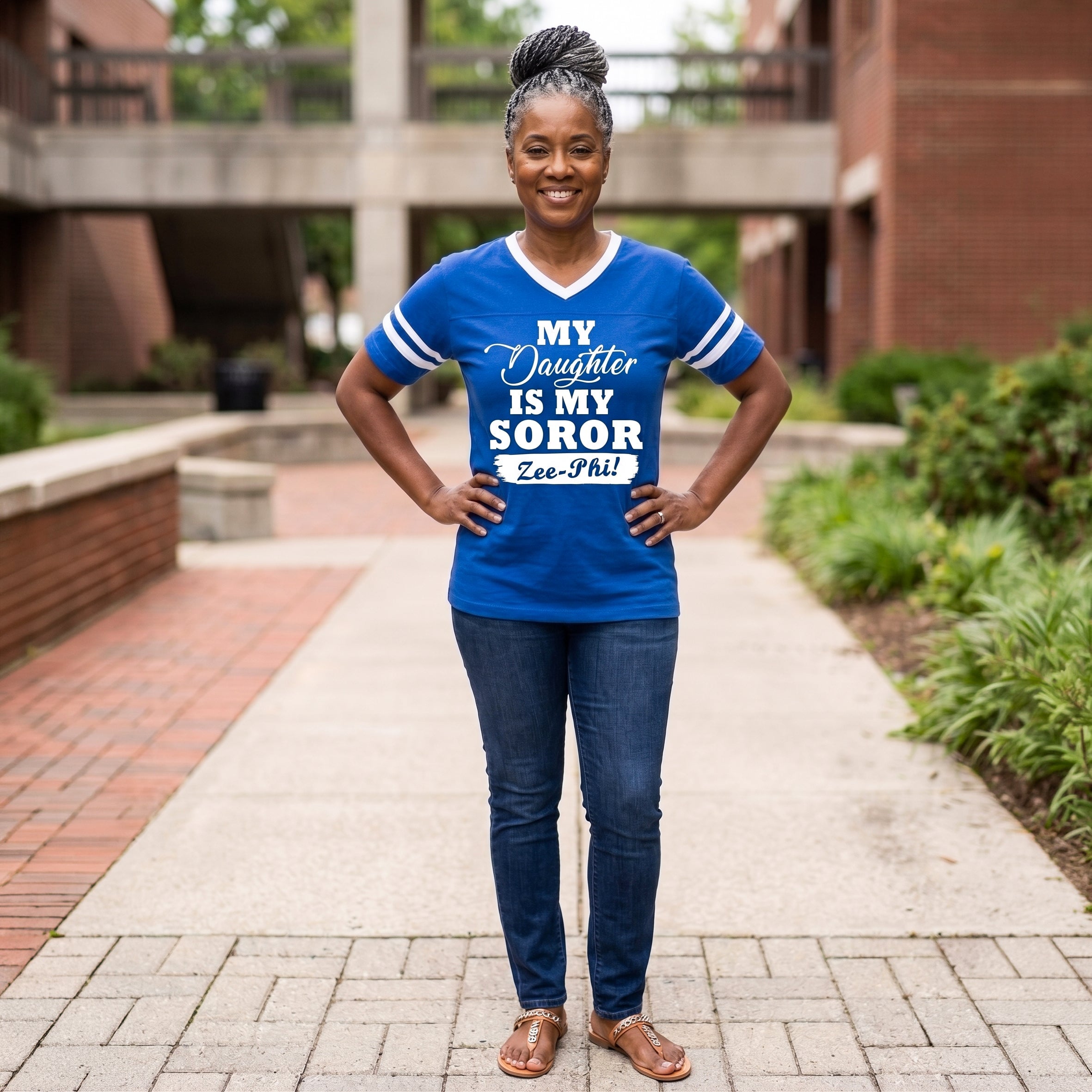 My Daughter is my Zeta Phi Beta Soror Shirts Winters Industries by Fully Promoted Mesquite