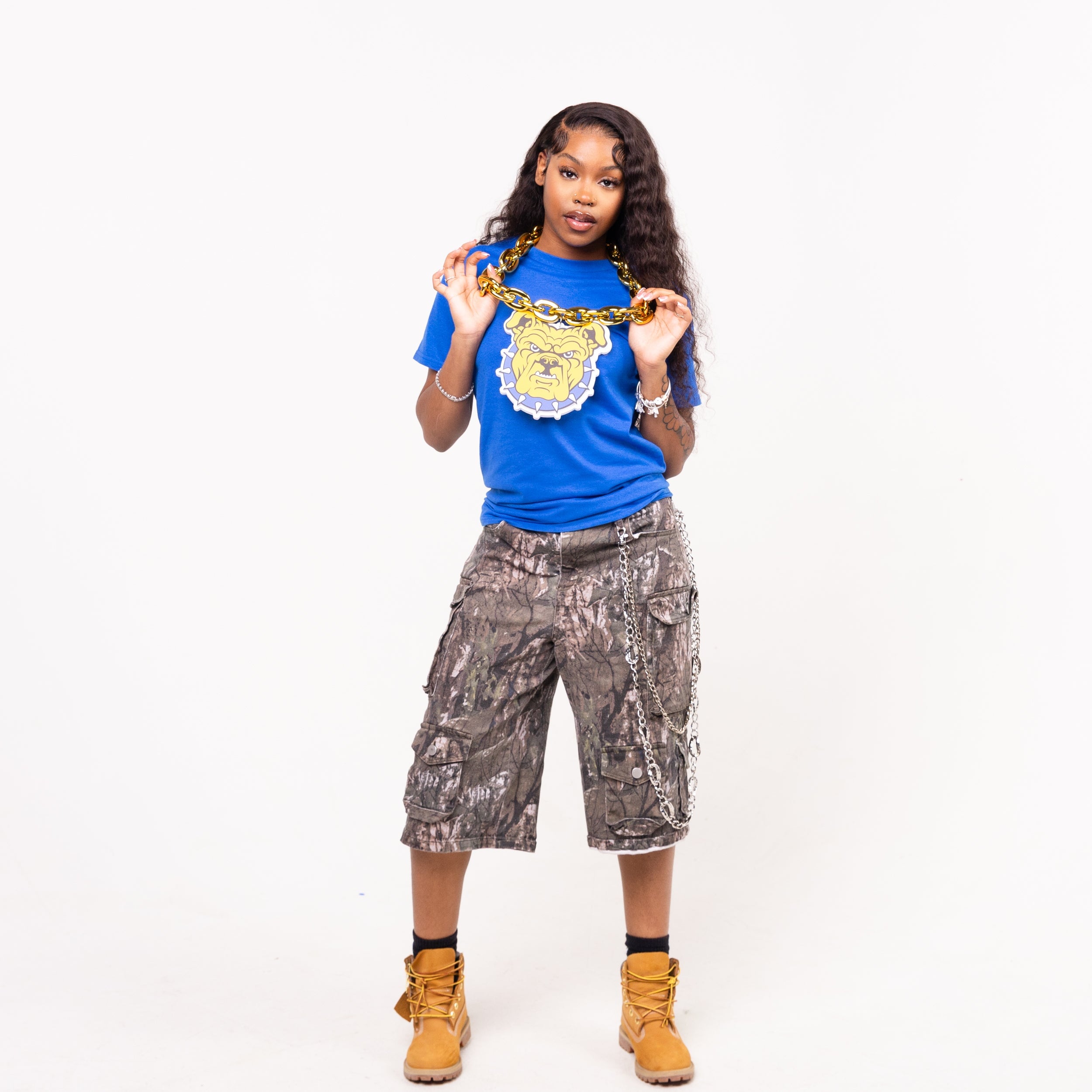 North Carolina A&T State University HBCU Big Chain Necklace with 3D Foam Pendant Winters Industries