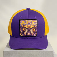 Omega Psi Phi Bulldog 'ACE' 'DEUCE' 'TRE' 'TAIL' Trucker Cap Winters Industries Ace