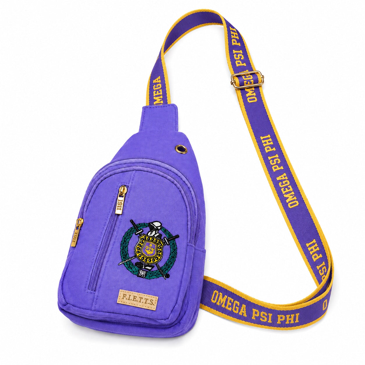 Omega Psi Phi Crossbody Bag Fanny Pack Winters Industries by Fully Promoted Mesquite