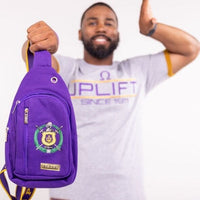 Omega Psi Phi Crossbody Bag Fanny Pack Winters Industries by Fully Promoted Mesquite