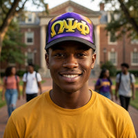 Omega Psi Phi Custom Airbrush Trucker Cap Winters Industries