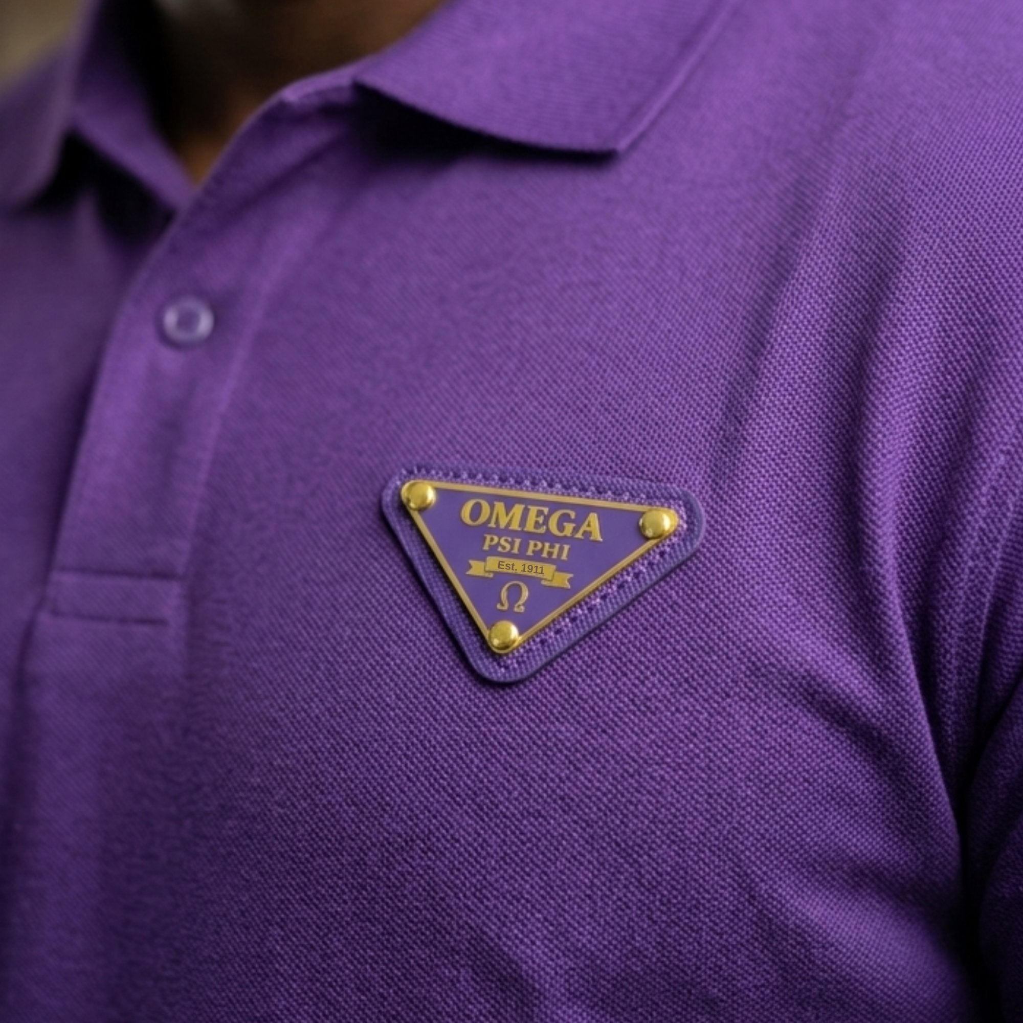 Omega Psi Phi Designer Emblem Polo Winters Industries