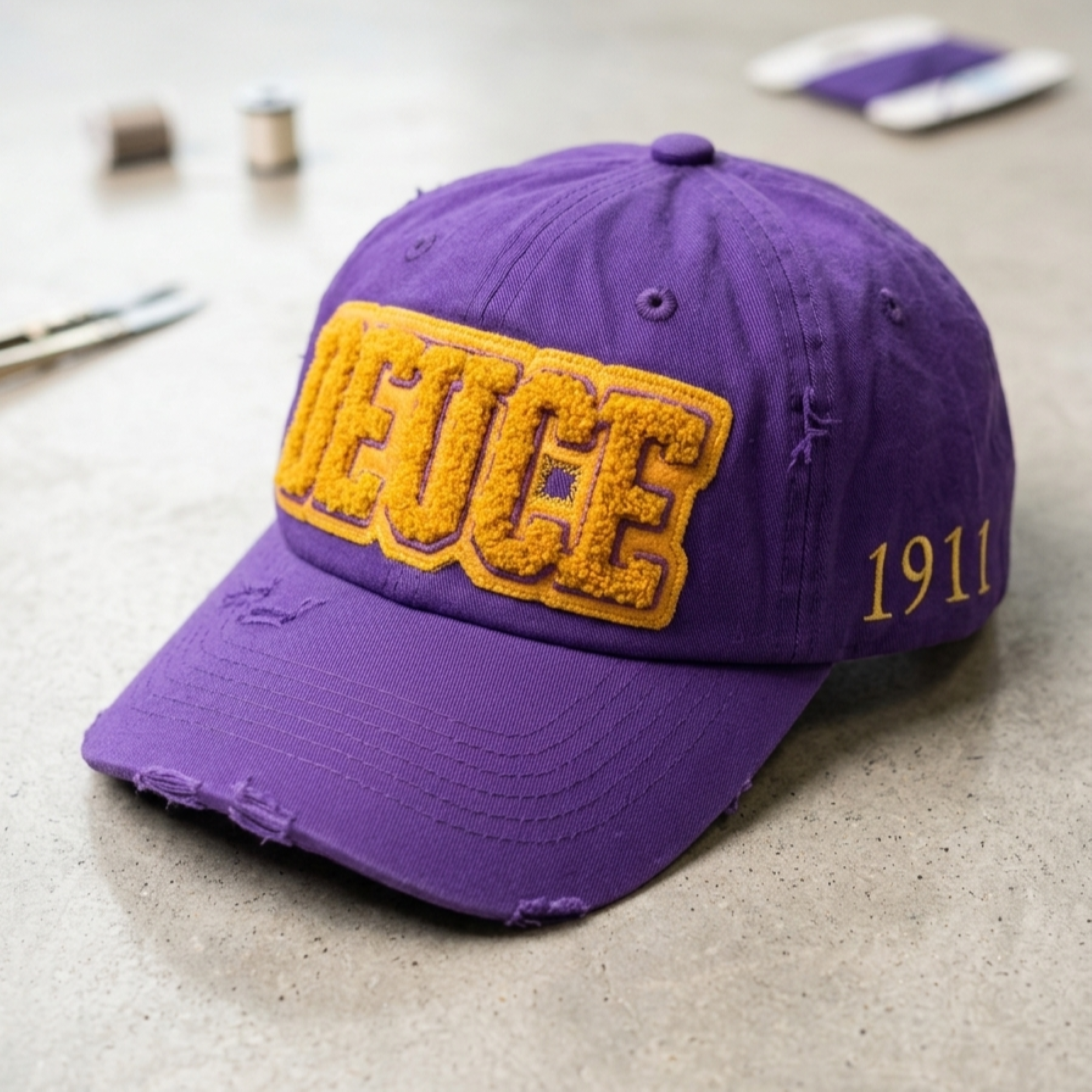 Omega Psi Phi 'DEUCE' Chenille Cap