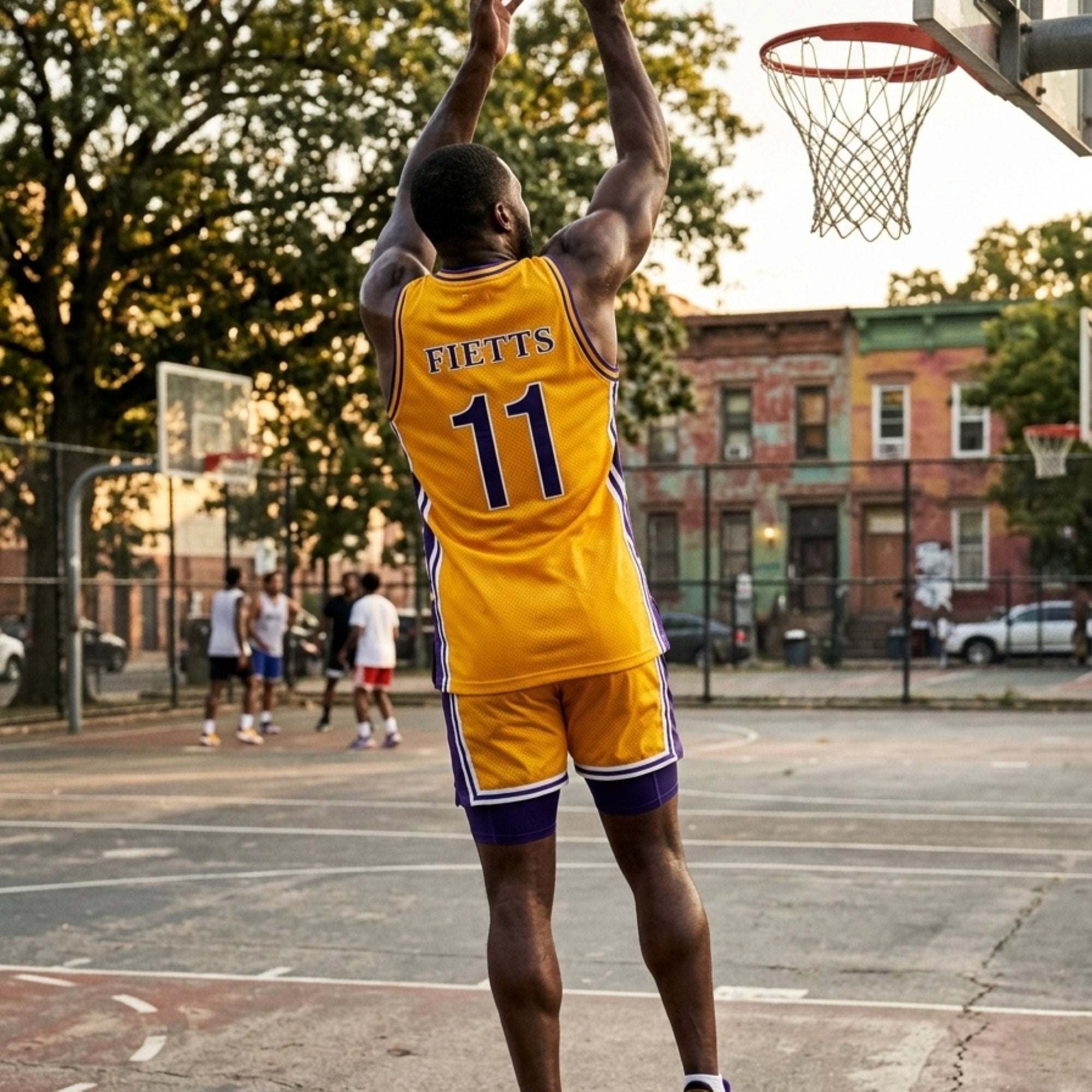 Omega Psi Phi Embroidered Basketball Jersey Gold Winters Industries