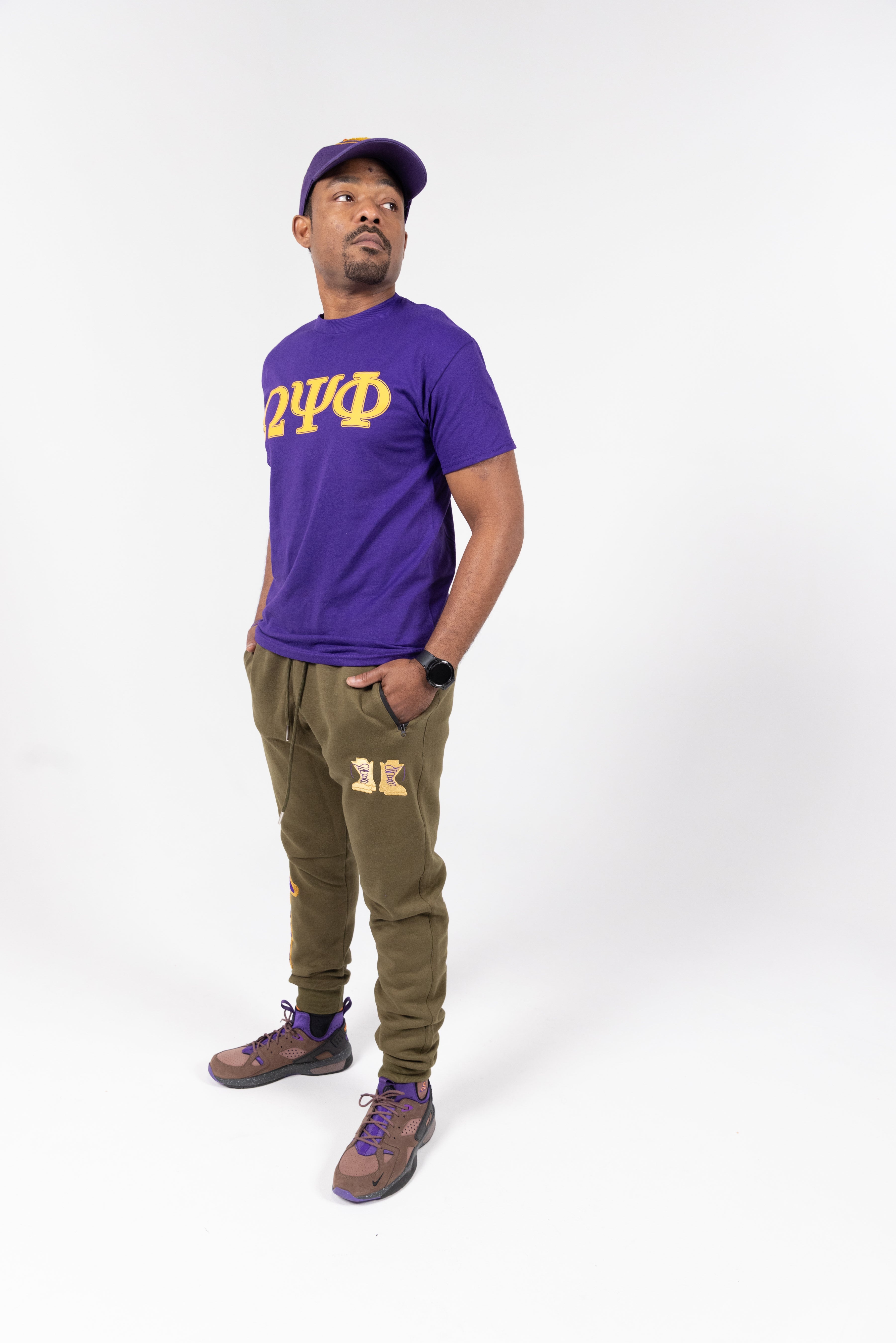 Omega Psi Phi Embroidered/Chenille **BOTTOM ONLY**