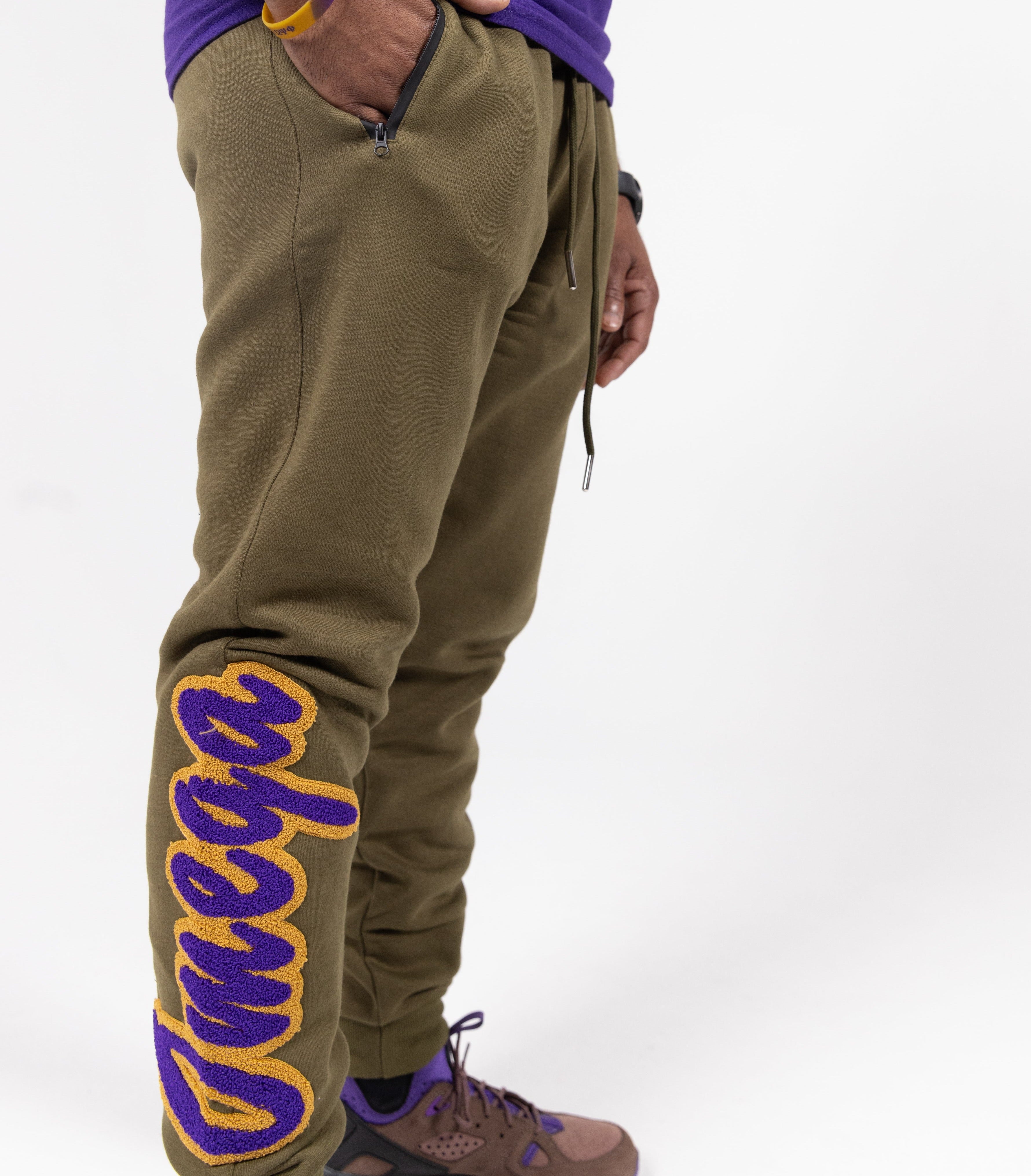 Omega Psi Phi Embroidered/Chenille **BOTTOM ONLY**