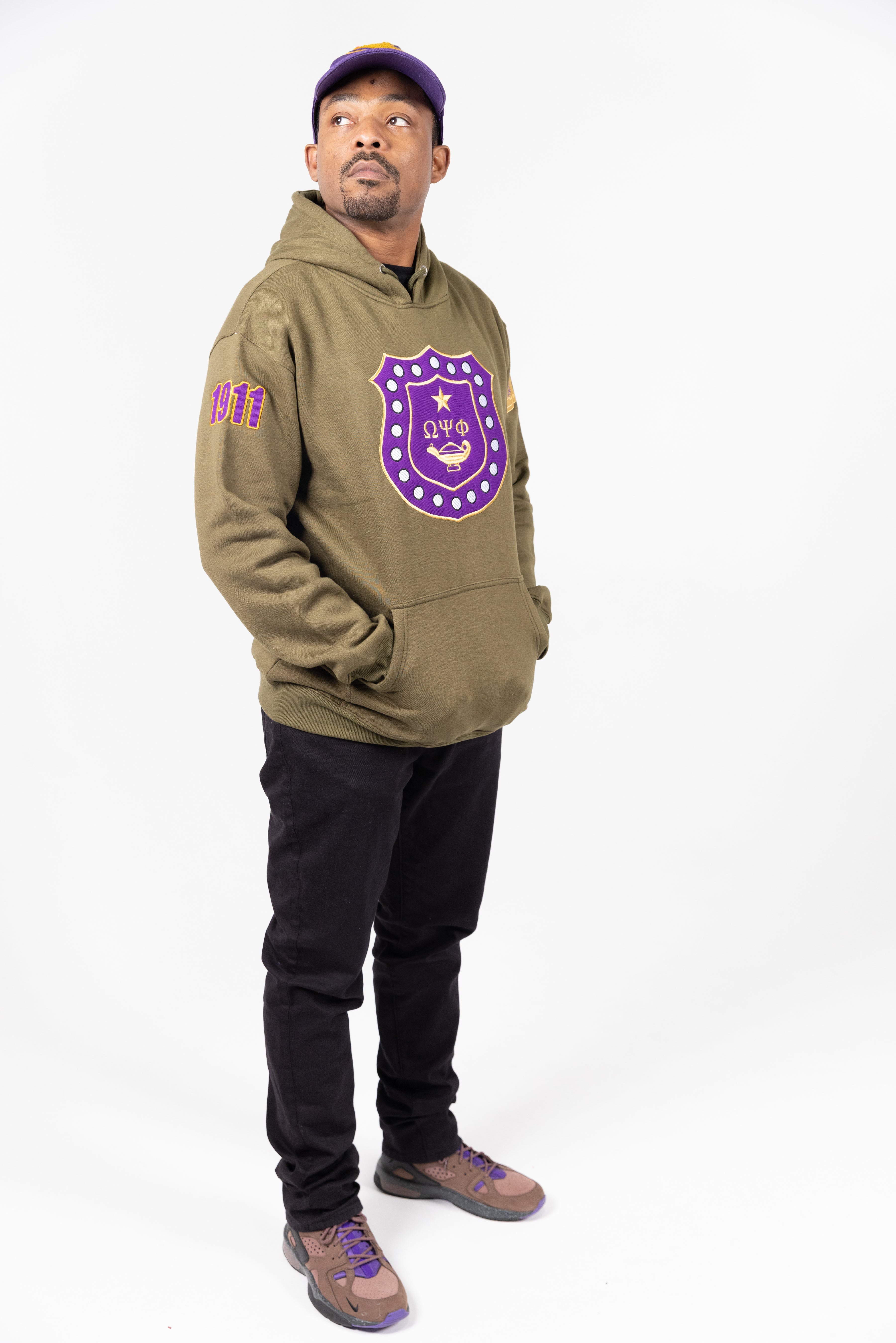 Omega Psi Phi Embroidered/Chenille **TOP ONLY**