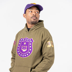 Omega Psi Phi Embroidered/Chenille **TOP ONLY**