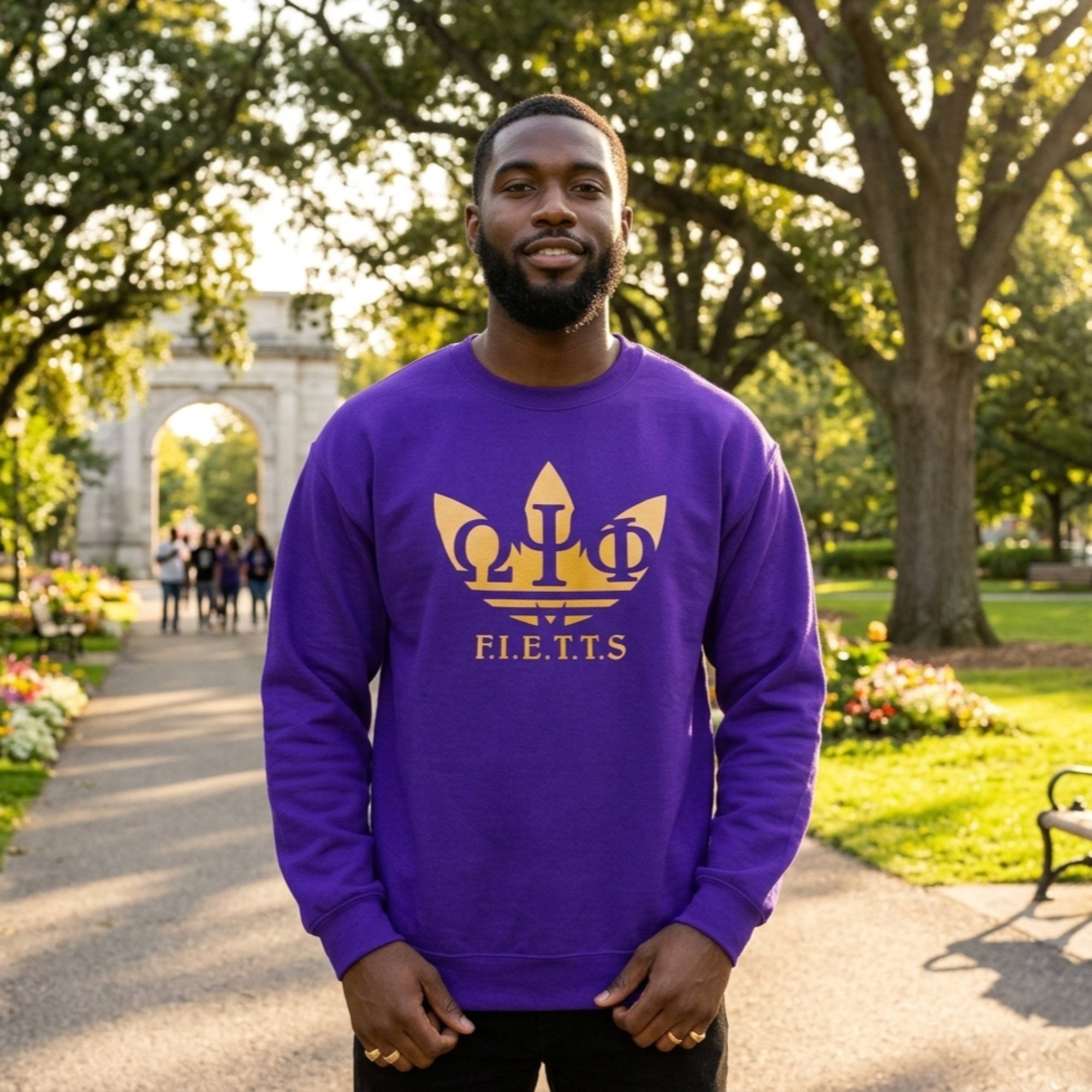 Omega Psi Phi FIETTS Tee/Sweatshirt Winters Industries by Fully Promoted Mesquite S Sweatshirt
