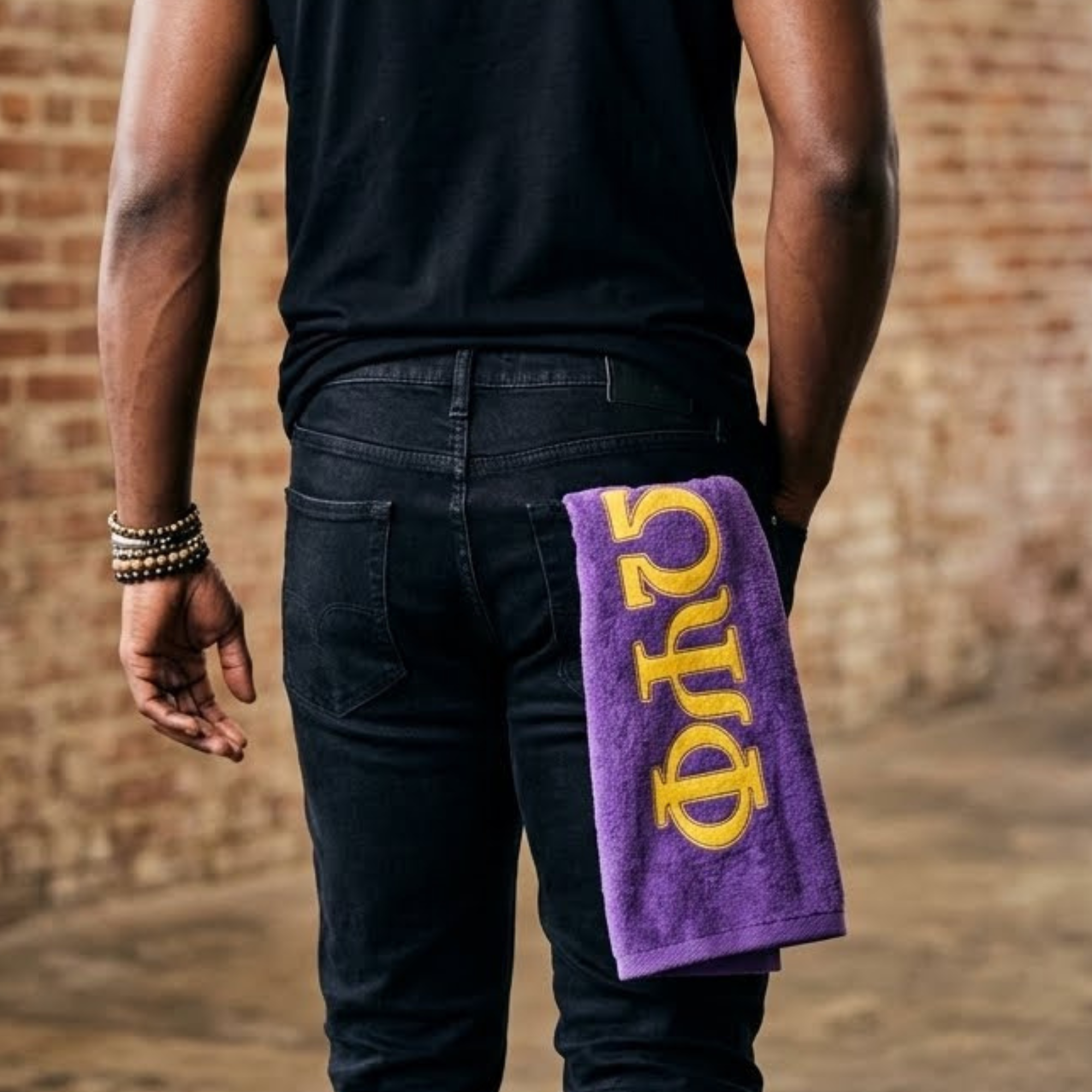 Omega Psi Phi Purple Hand Towel