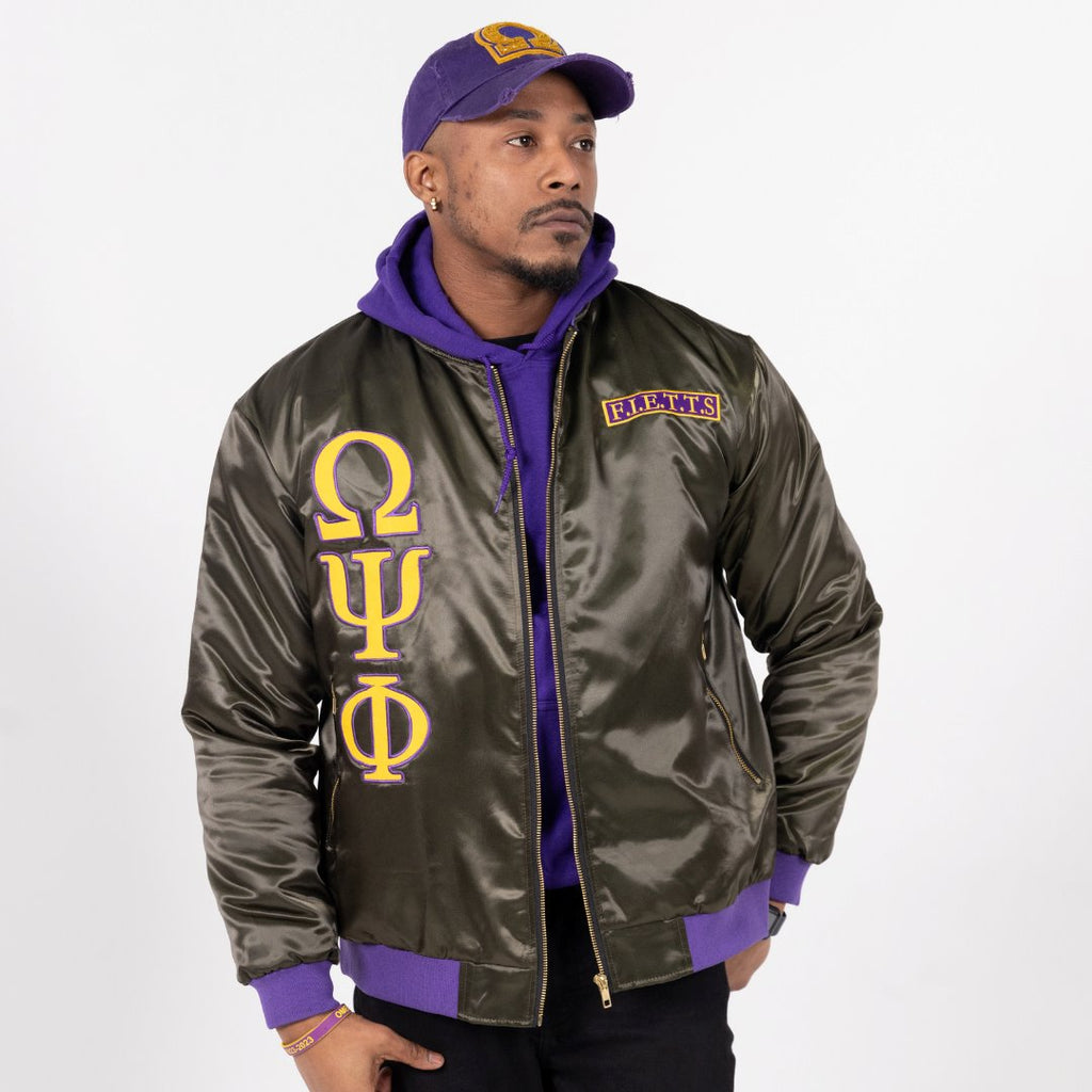 Omega psi phi varsity clearance jacket