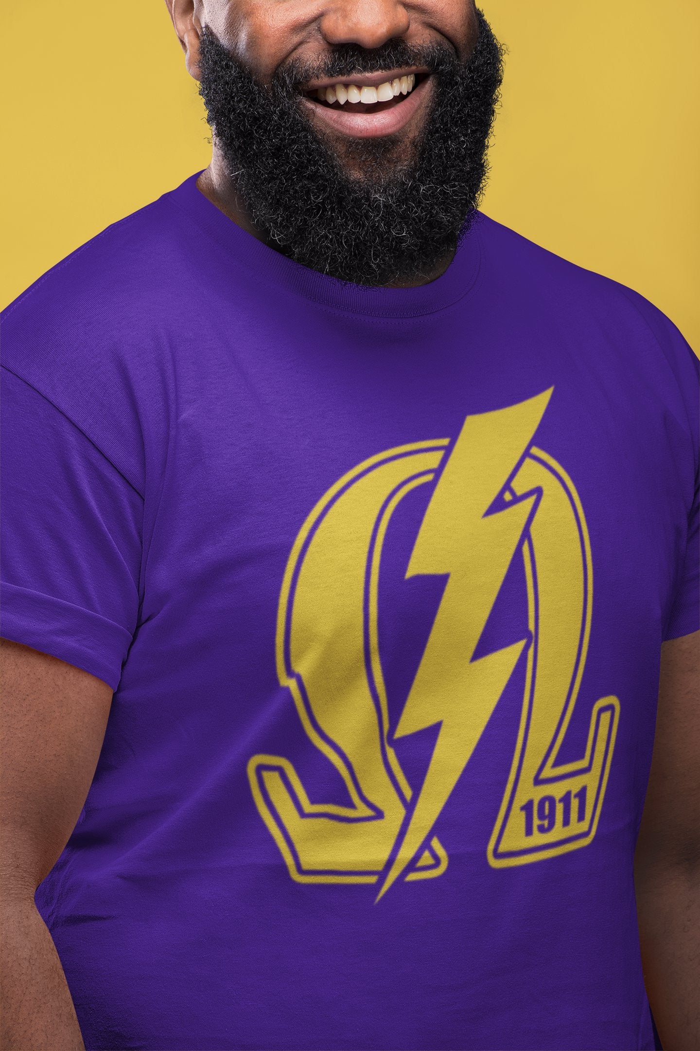 Omega Psi Phi Omega 1911 Bolt Tee/Sweatshirt Winters Industries by Fully Promoted Mesquite S T-SHIRT Purple