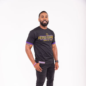 Omega Psi Phi "PERSEVERANCE" Tee Black