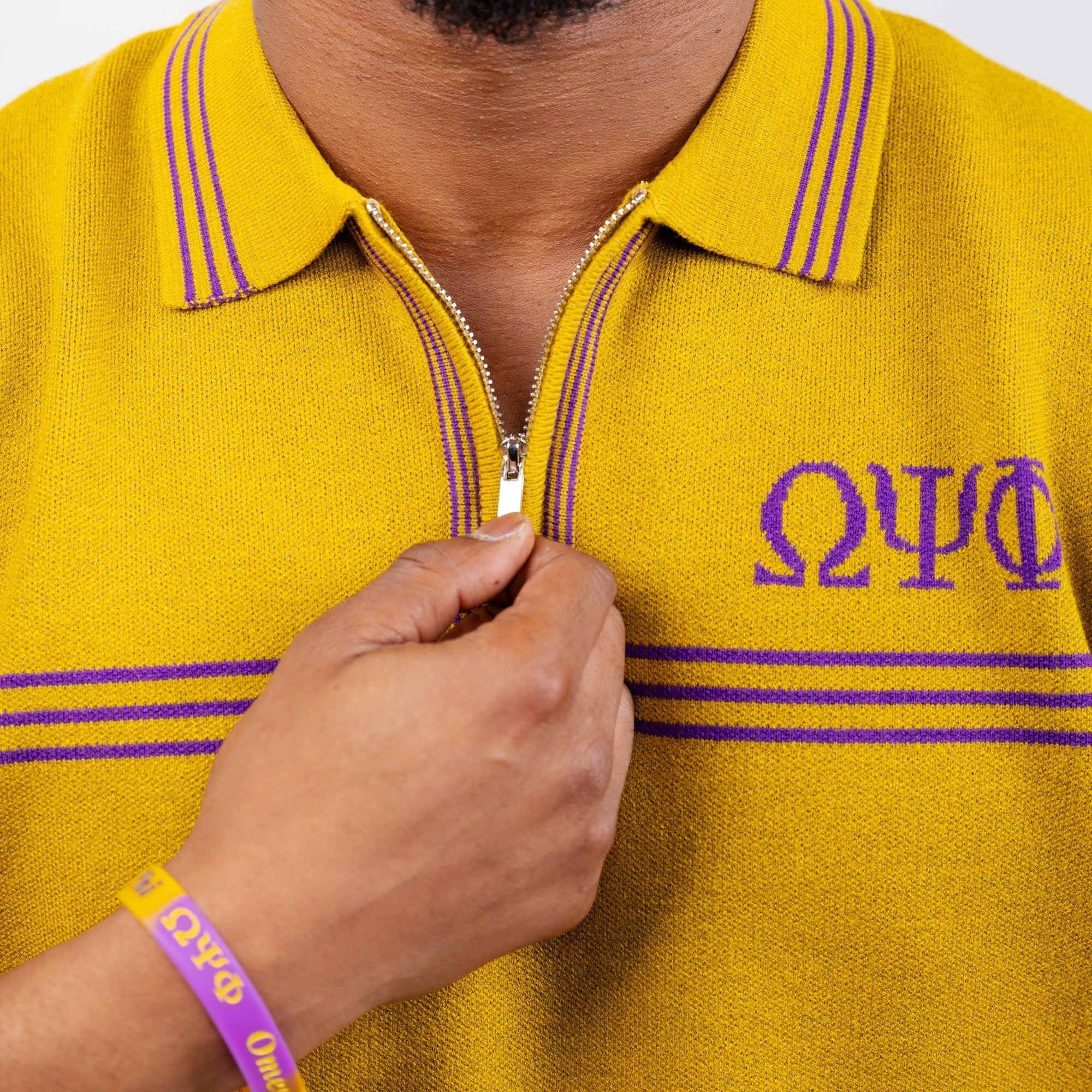 Omega Psi Phi Purple Knitted Gold Winters Industries