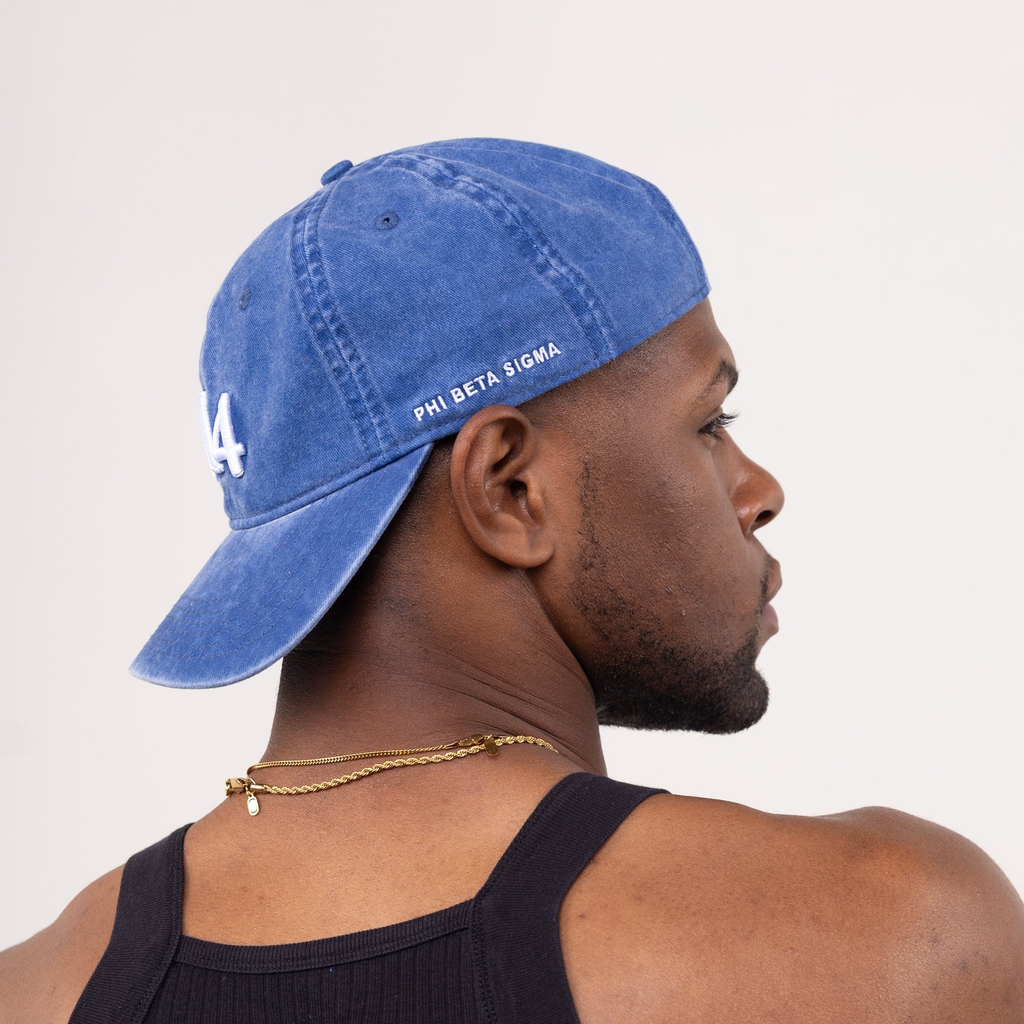 Phi Beta Sigma Acid Washed Vintage Denim 3D Embroidered Cap Winters Industries by Fully Promoted Mesquite