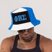 Phi Beta Sigma Corduroy Bucket Hat with 3D Embroidered Letters Winters Industries
