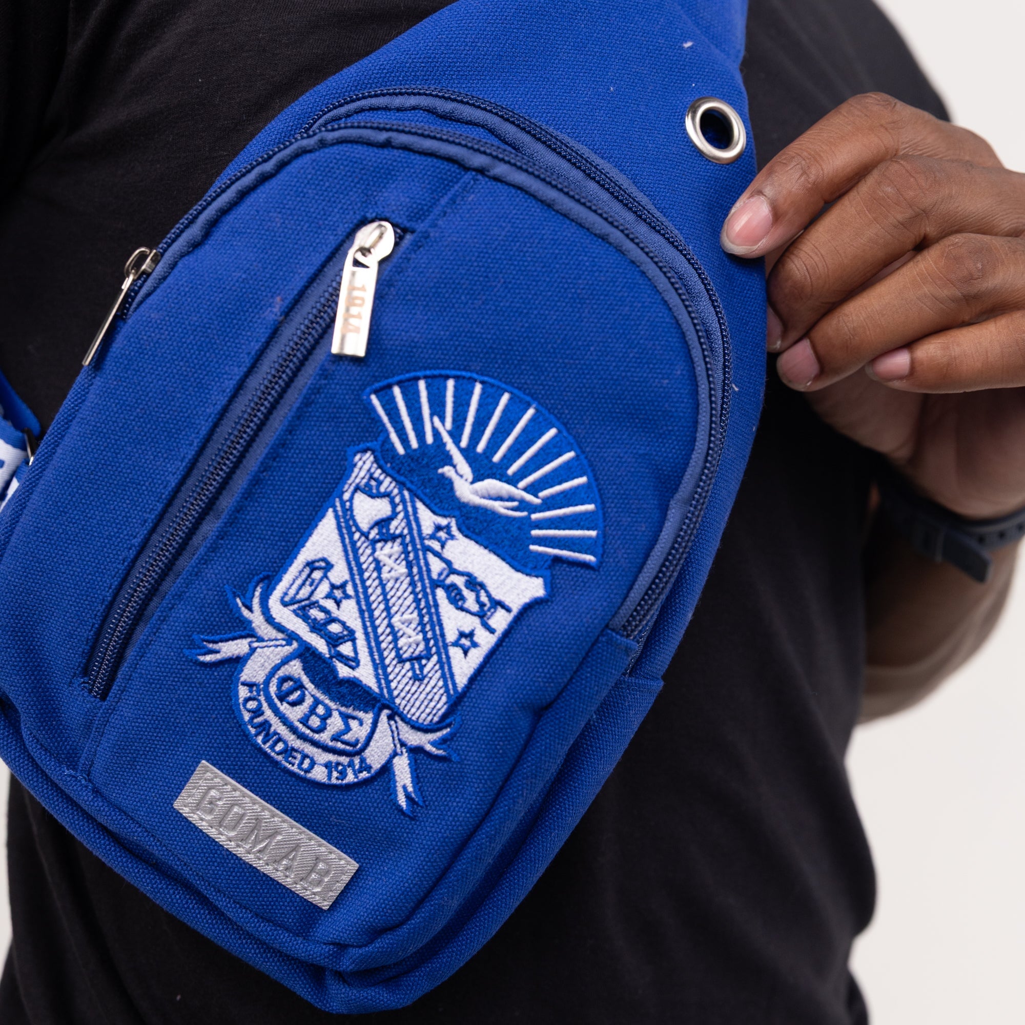 Phi Beta Sigma Crossbody Bag Fanny Pack Winters Industries by Fully Promoted Mesquite