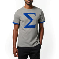 Phi Beta Sigma Letter Brush Embroidery Tee Winters Industries