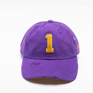 Purple Omega Psi Phi Chenille Cap