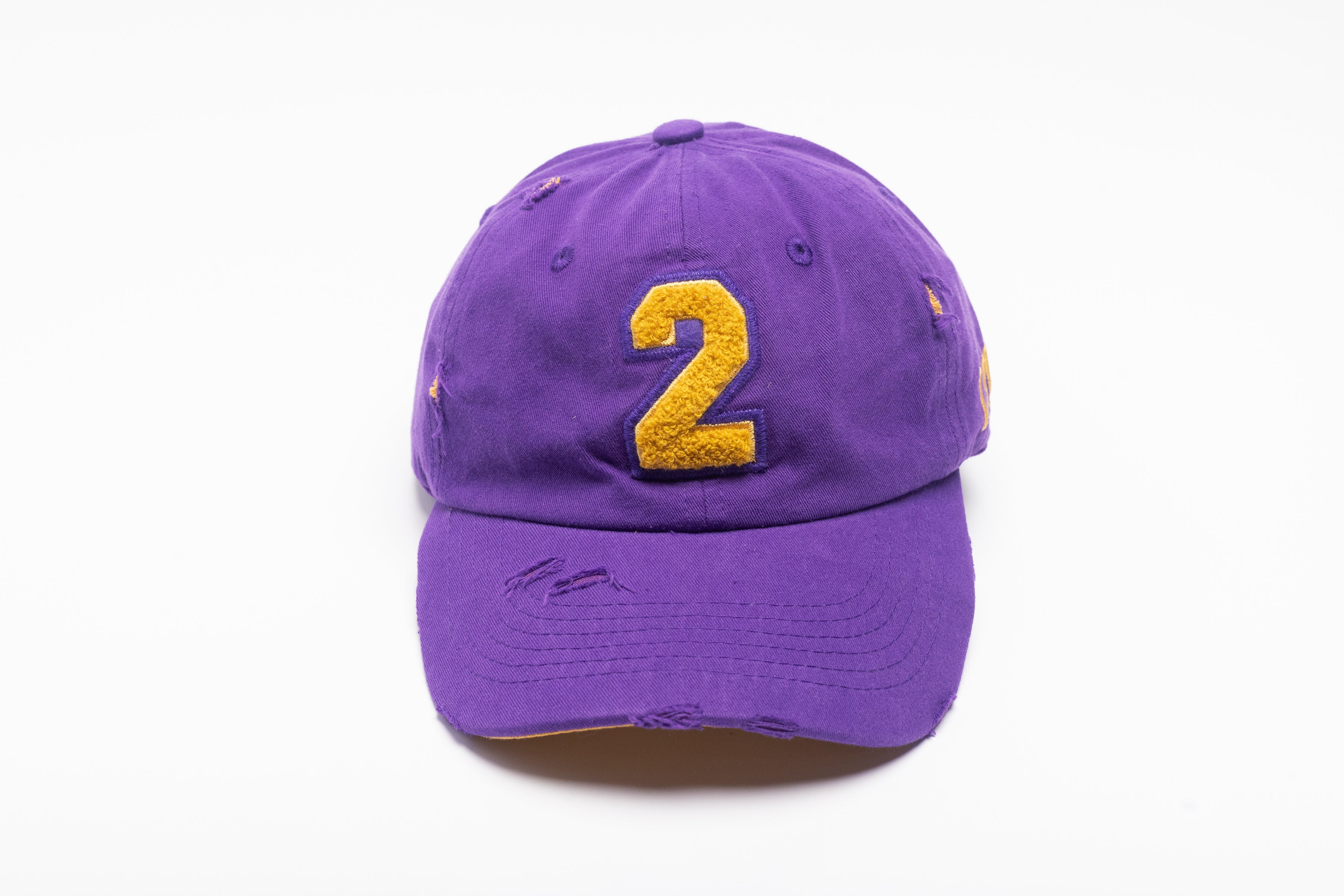 Omega Psi Phi Purple Chenille Cap with Line Number