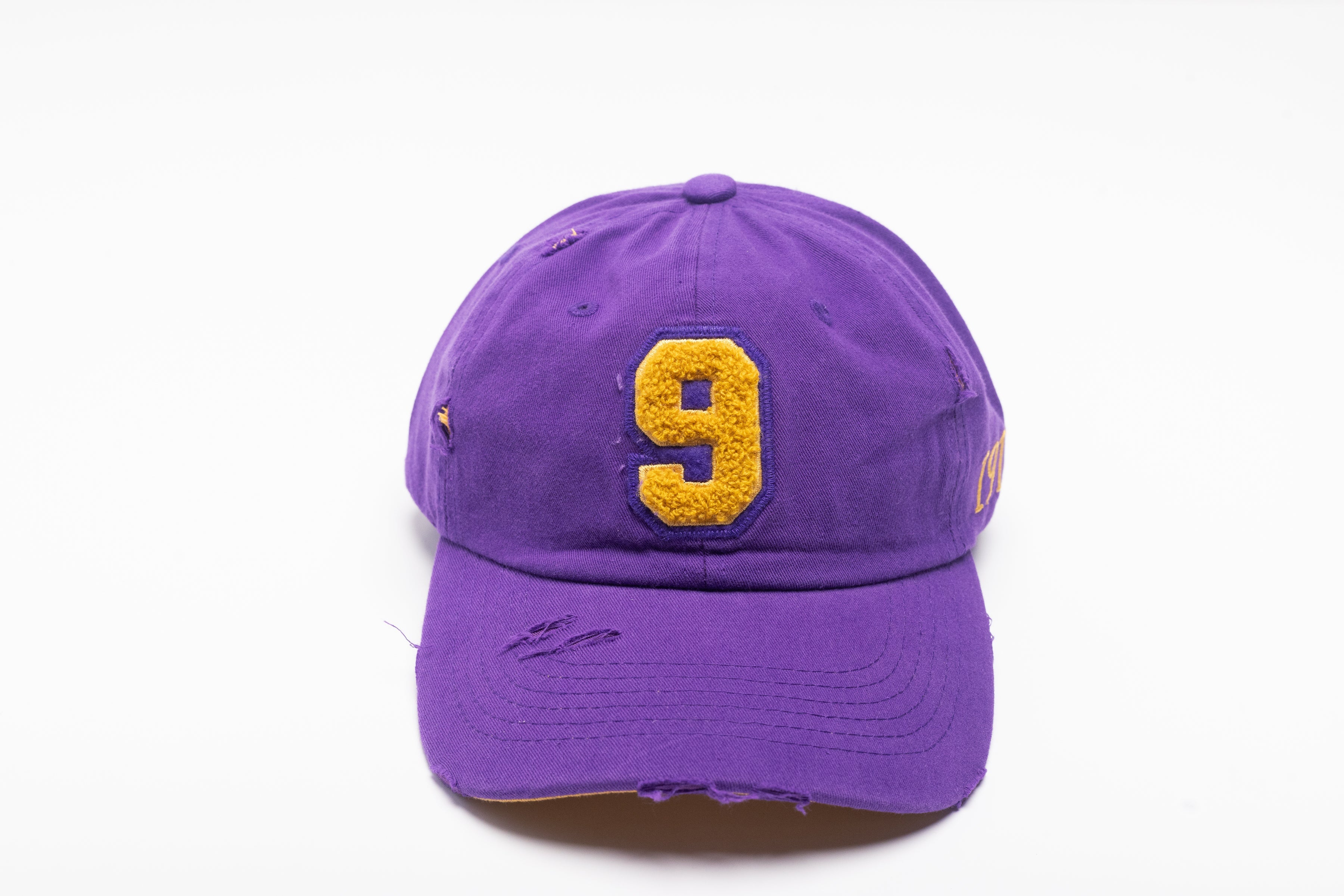Omega Psi Phi Purple Chenille Cap with Line Number