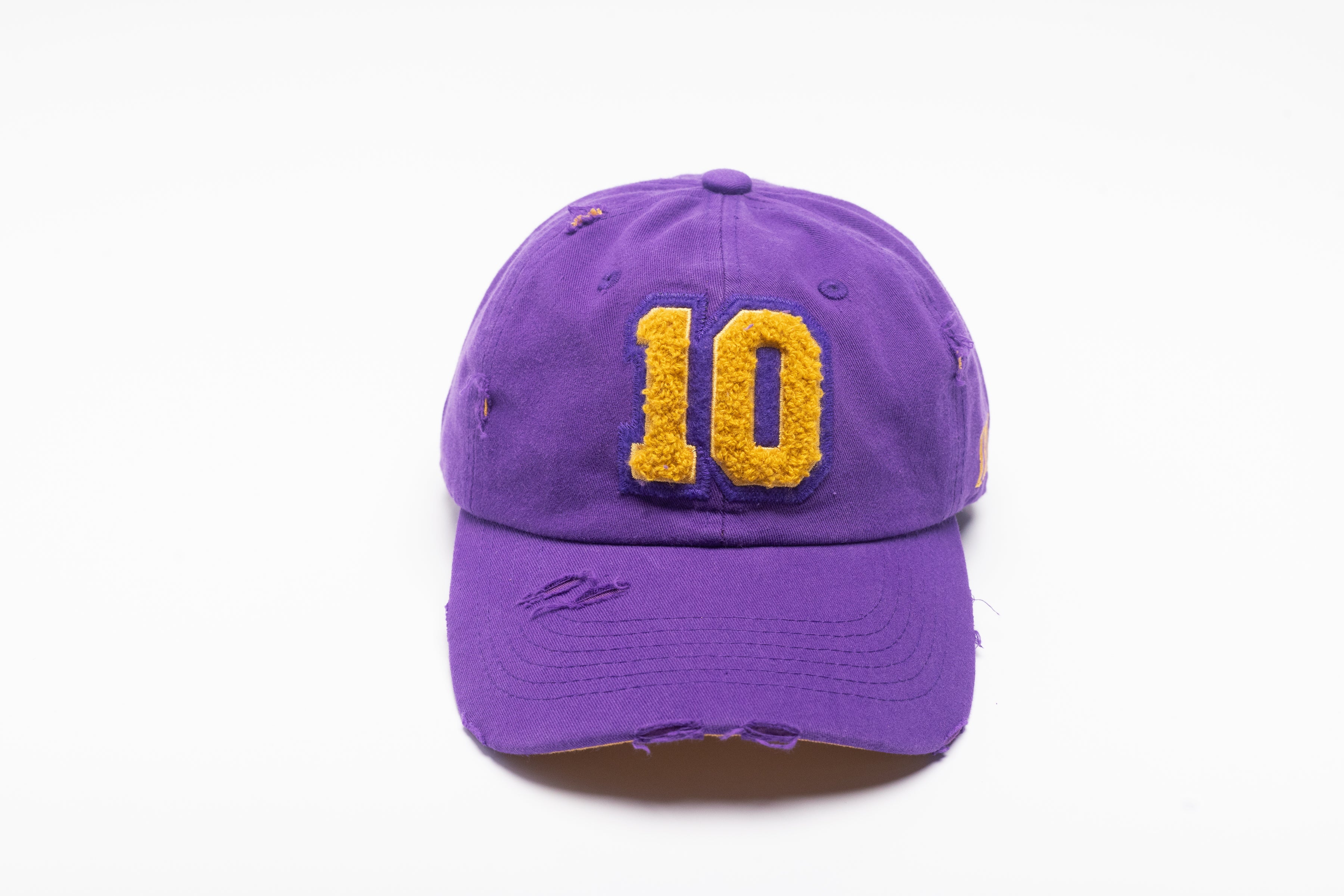 Omega Psi Phi Purple Chenille Cap with Line Number