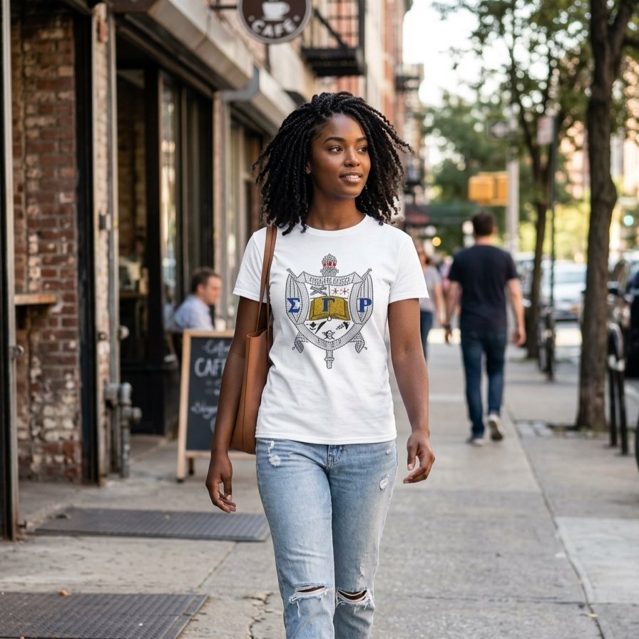 Sigma Gamma Rho Bling Shield Tee Winters Industries