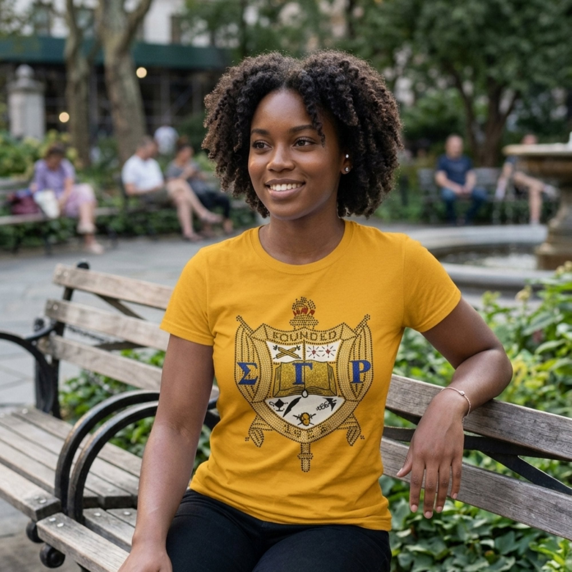 Sigma Gamma Rho Bling Shield Tee Winters Industries
