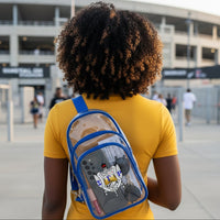 Sigma Gamma Rho Clear Stadium Bag with Blue Trim Stadium Bag Winters Industries