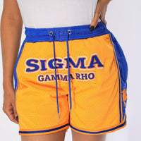 Sigma Gamma Rho Embroidered Basketball Shorts Shorts Winters Industries by Fully Promoted Mesquite