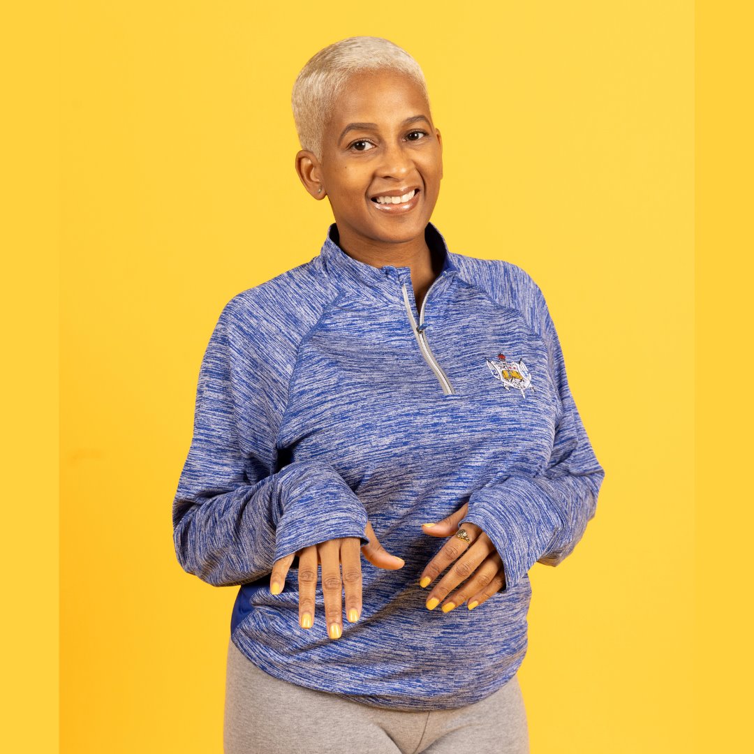 Sigma Gamma Rho Embroidered Half-Zip Pullover