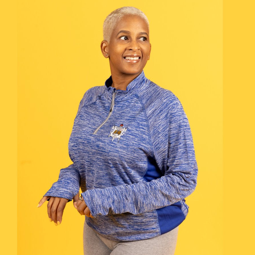 Sigma Gamma Rho Embroidered Half-Zip Pullover