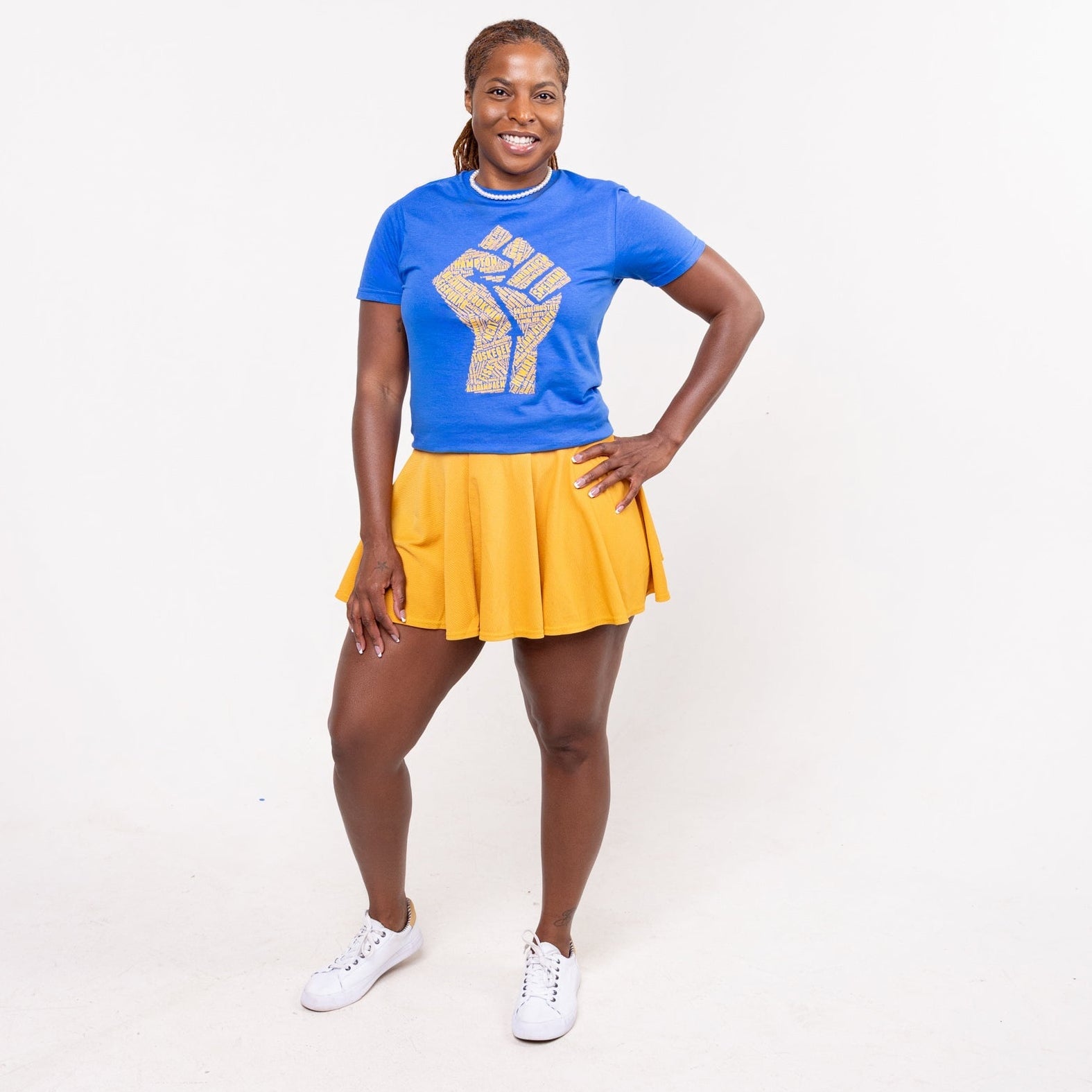 Sigma Gamma Rho HBCU "Fist / Africa" Collage Tee Winters Industries by Fully Promoted Mesquite