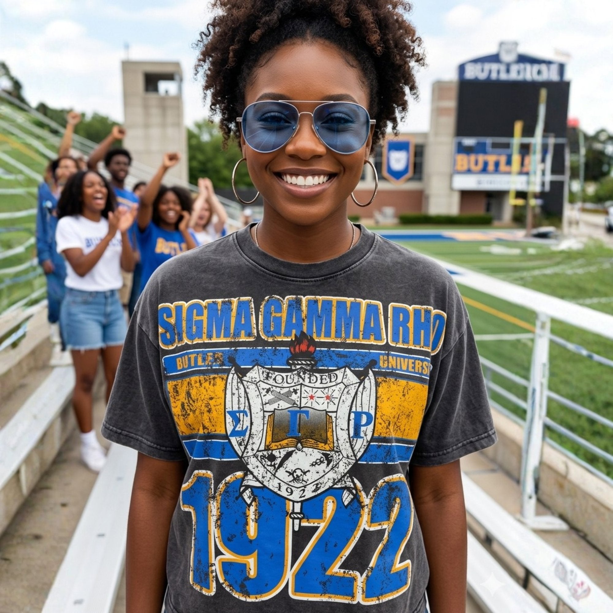 Sigma Gamma Rho Oversized Acid Wash Box Tee Winters Industries
