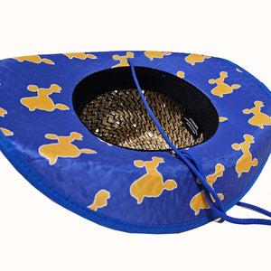 Sigma Gamma Rho Straw Cowboy Hat with Strap Winters Industries