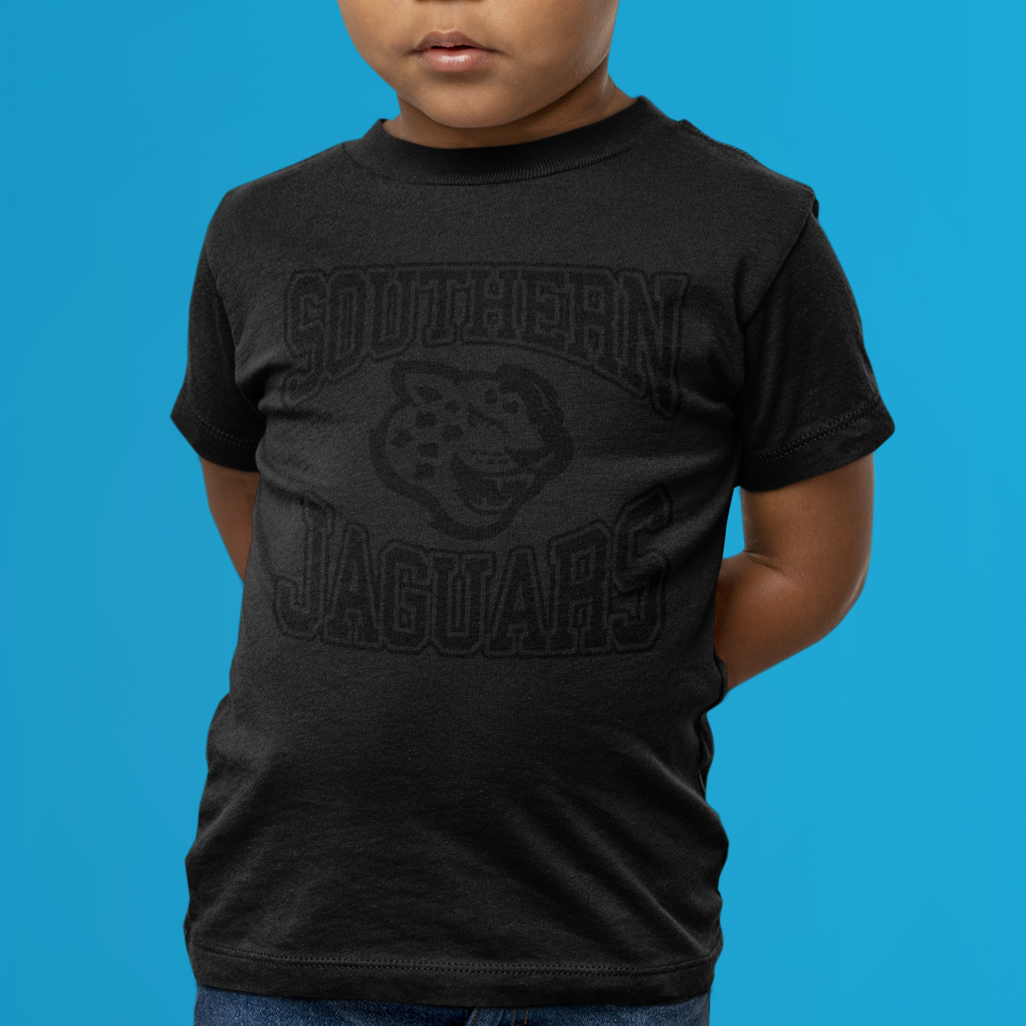 Southern University (SU) Black on Black Tee YOUTH