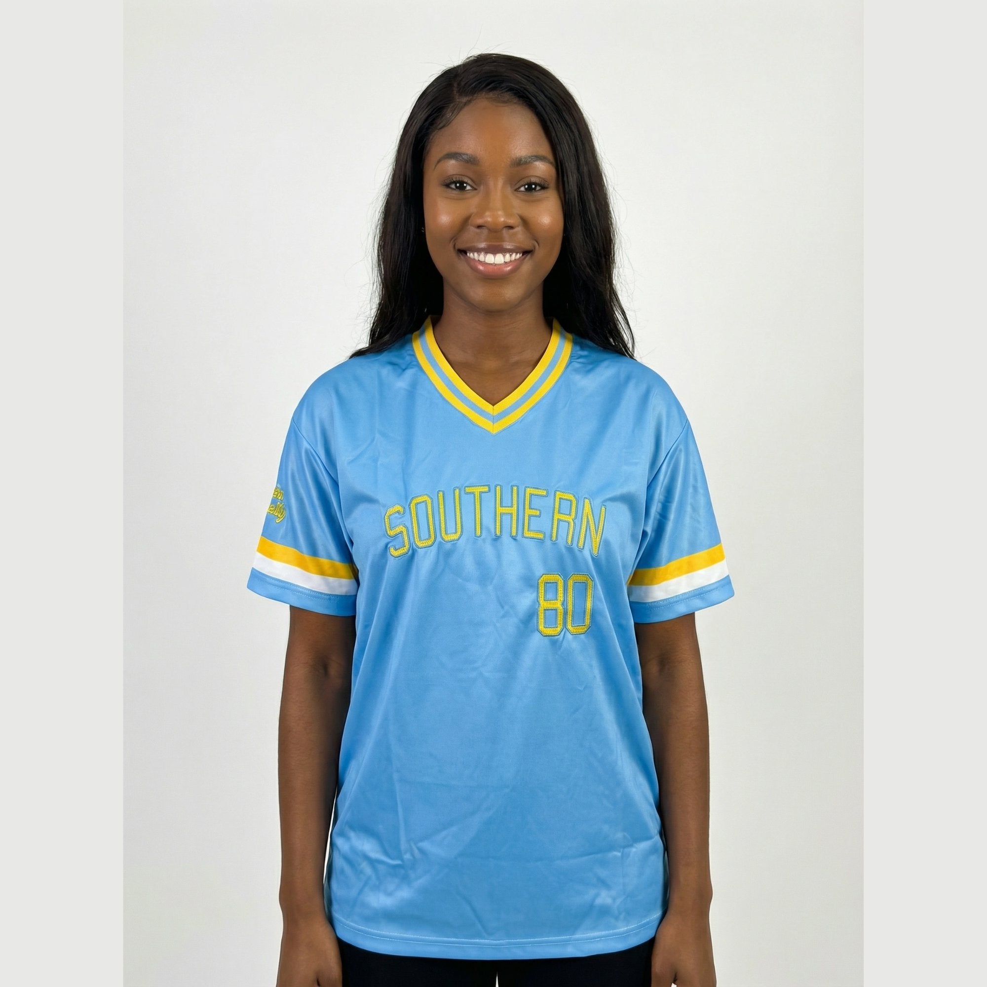 Southern University HBCU Embroidered Baseball Jersey Winters Industries