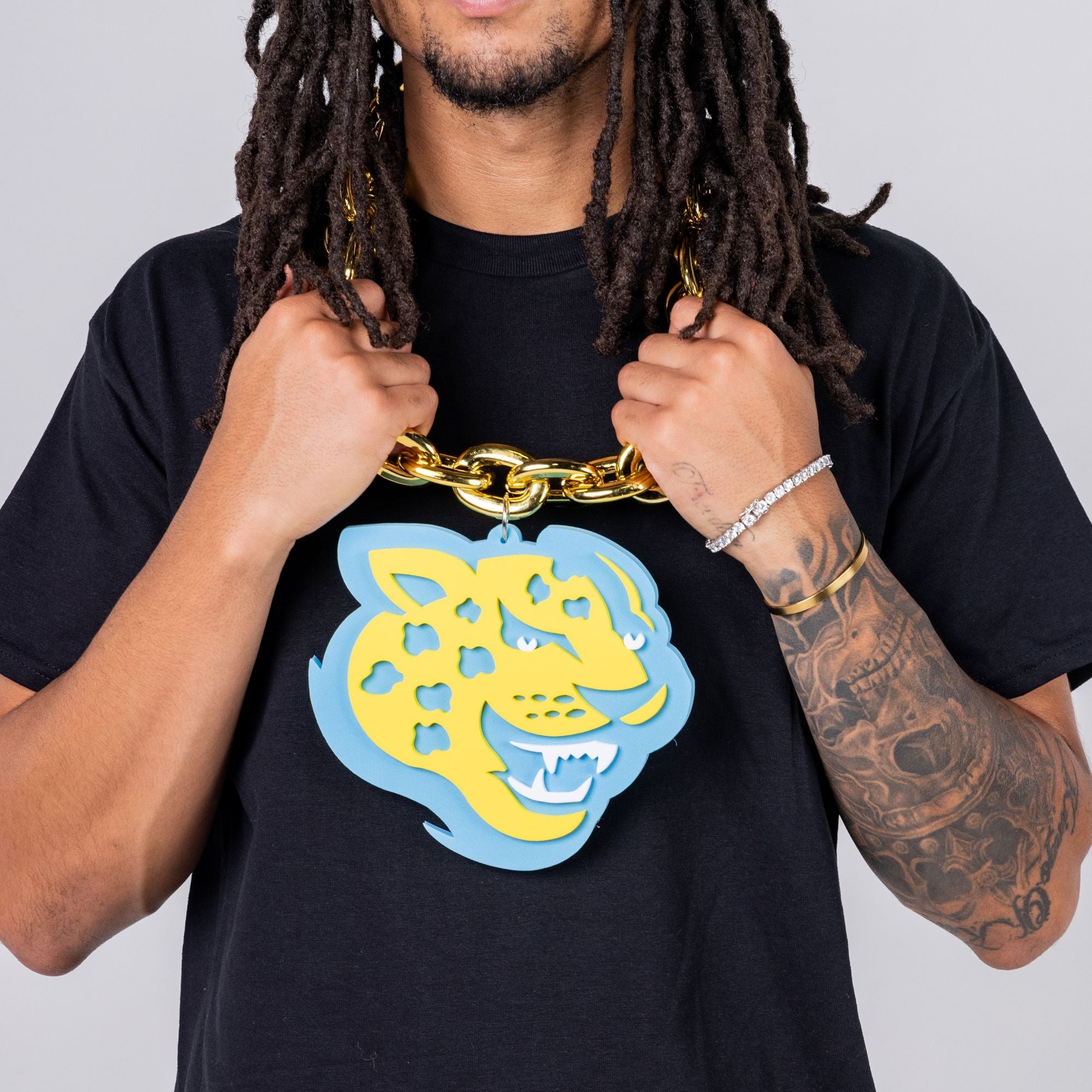 Southern University Jaguars HBCU Big Chain Necklace with 3D Foam Pendant Winters Industries