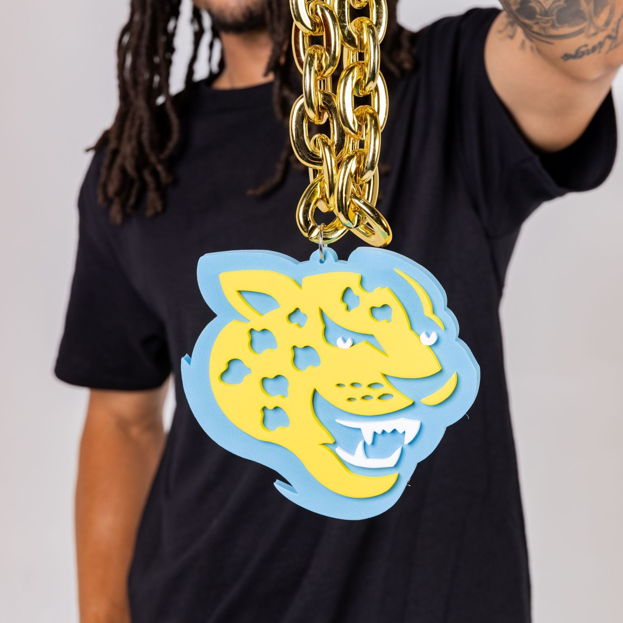 Southern University Jaguars HBCU Big Chain Necklace with 3D Foam Pendant Winters Industries