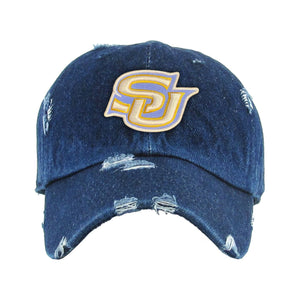 Southern University (SU) HBCU Distressed Cap Winters Industries Denim