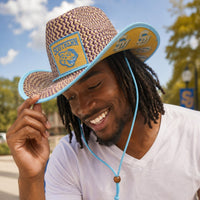 Southern University (SU) Straw Cowboy Hat with Strap Winters Industries