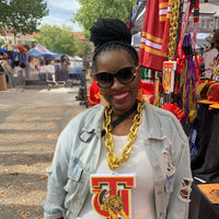 Tuskegee University HBCU Big Chain Necklace with 3D Foam Pendant Winters Industries