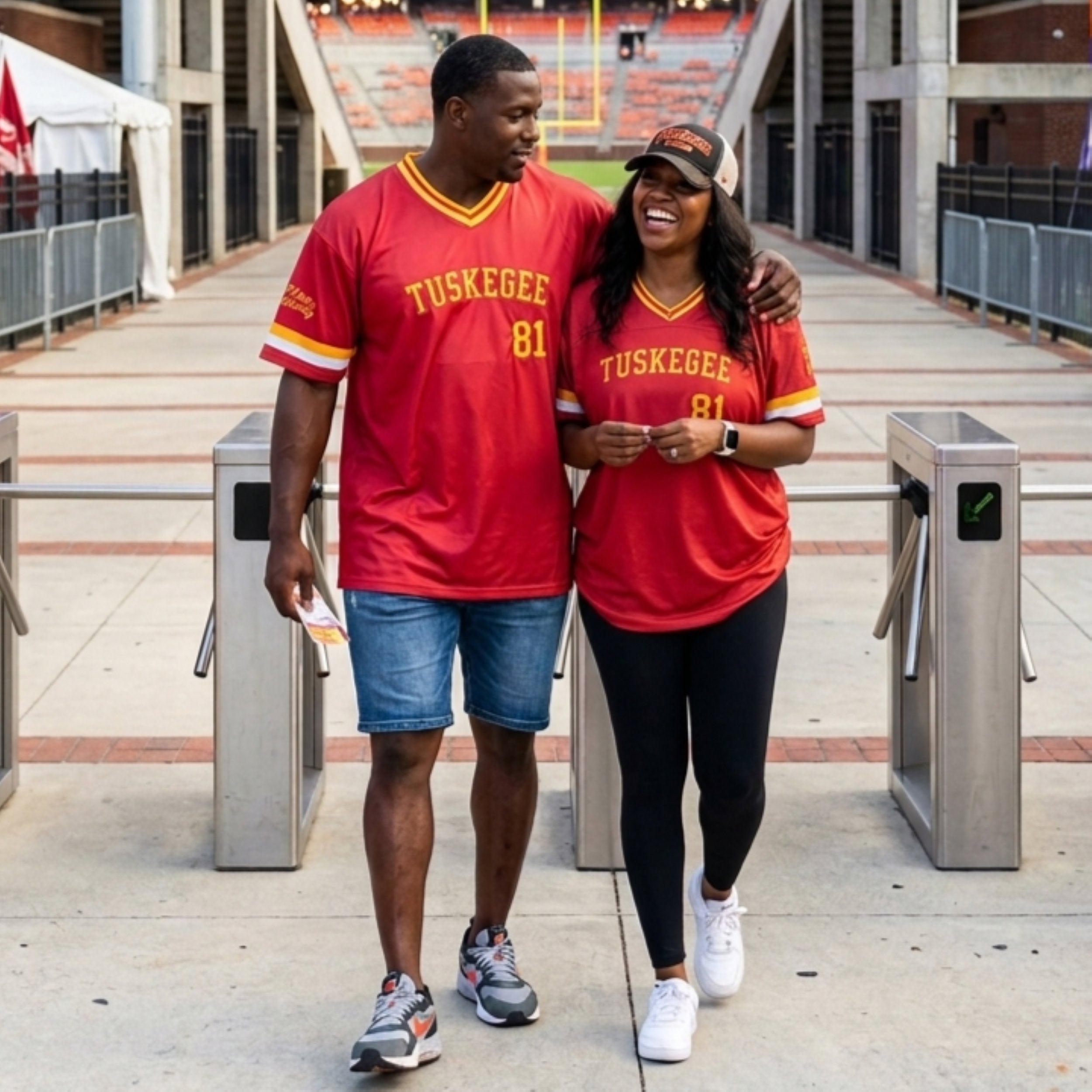 Tuskegee University HBCU Embroidered Baseball Jersey Winters Industries